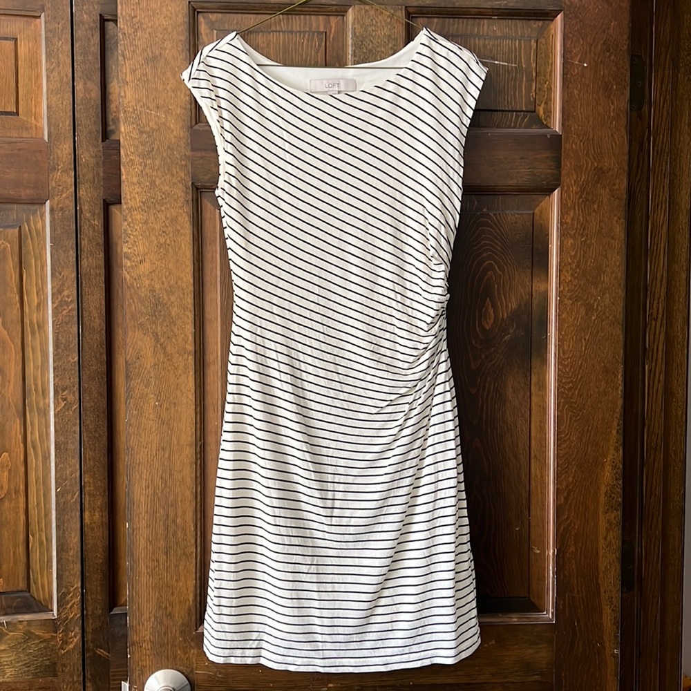 Ann Taylor Loft stripes dress